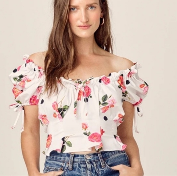 🍋For Love and Lemons Floral Top - Picture 6 of 16